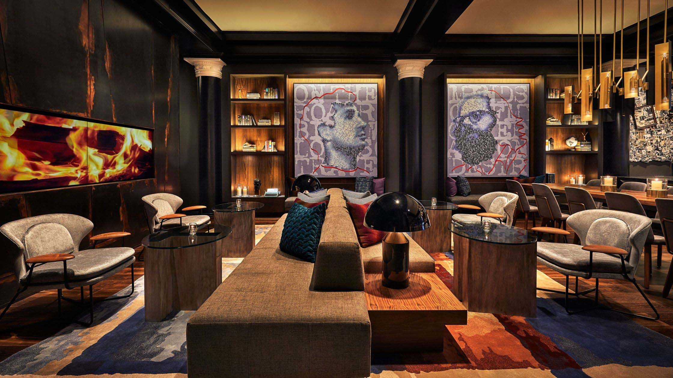 Obscenity Bar lounge at Hotel Emblem
